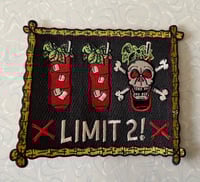 Image 2 of LIMIT 2! 5" Embroidered Zombie Cocktail Sew-On/Iron-On Patch