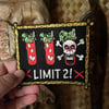 LIMIT 2! 5" Embroidered Zombie Cocktail Sew-On/Iron-On Patch