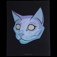 Image 1 of X-RAY CAT TAPESTRY