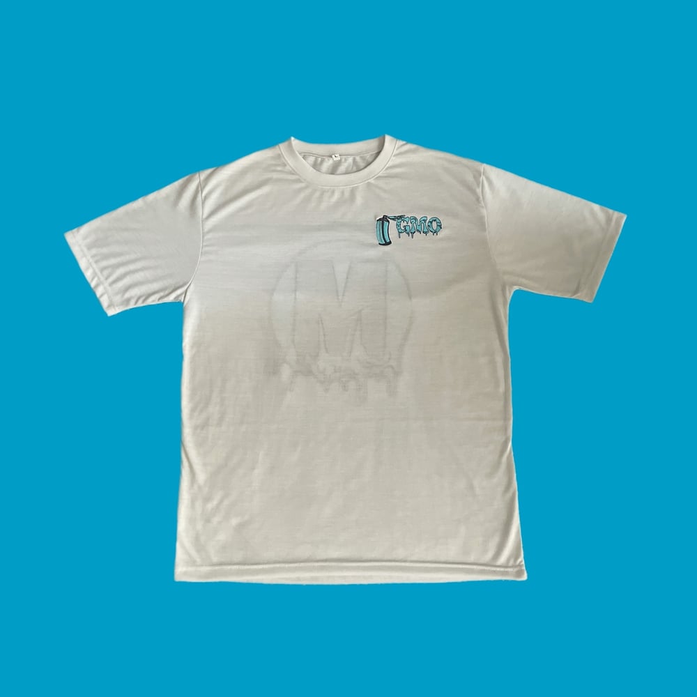 Classic GMO White Tee ( Light Blue )