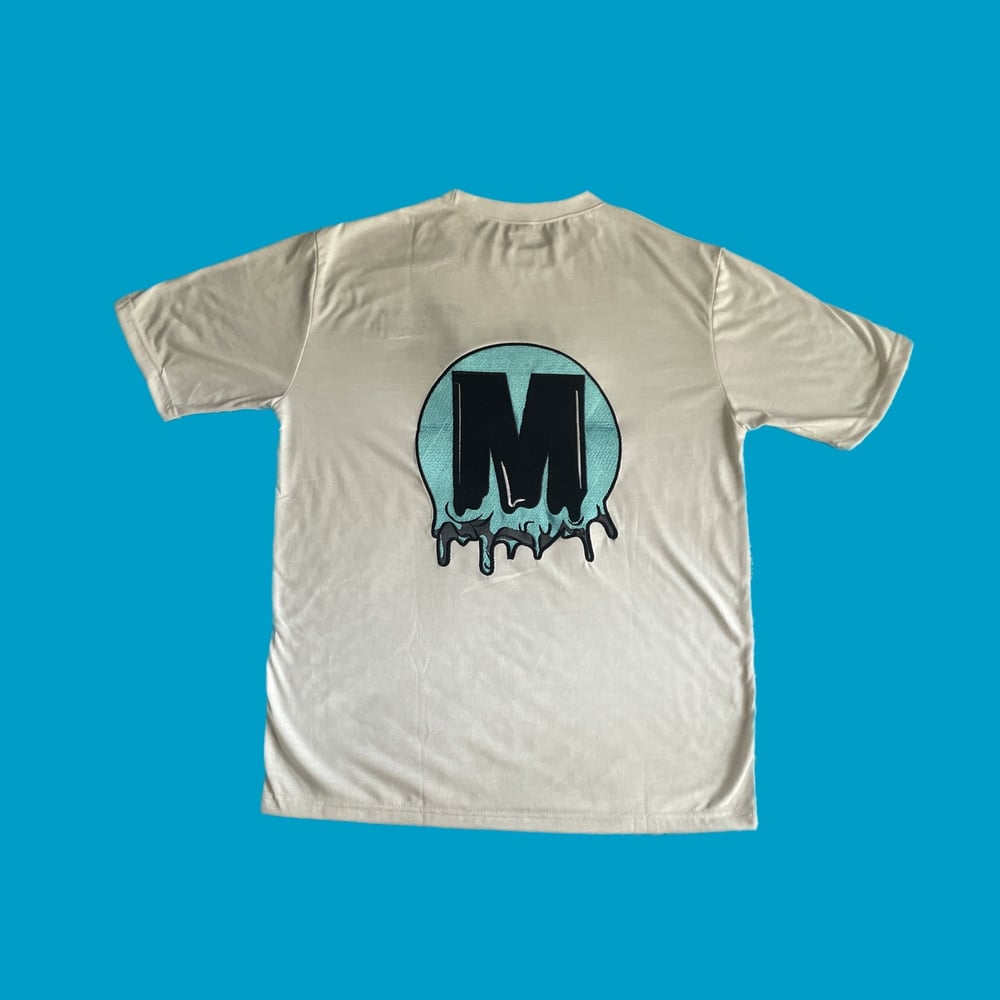 Classic GMO White Tee ( Light Blue )