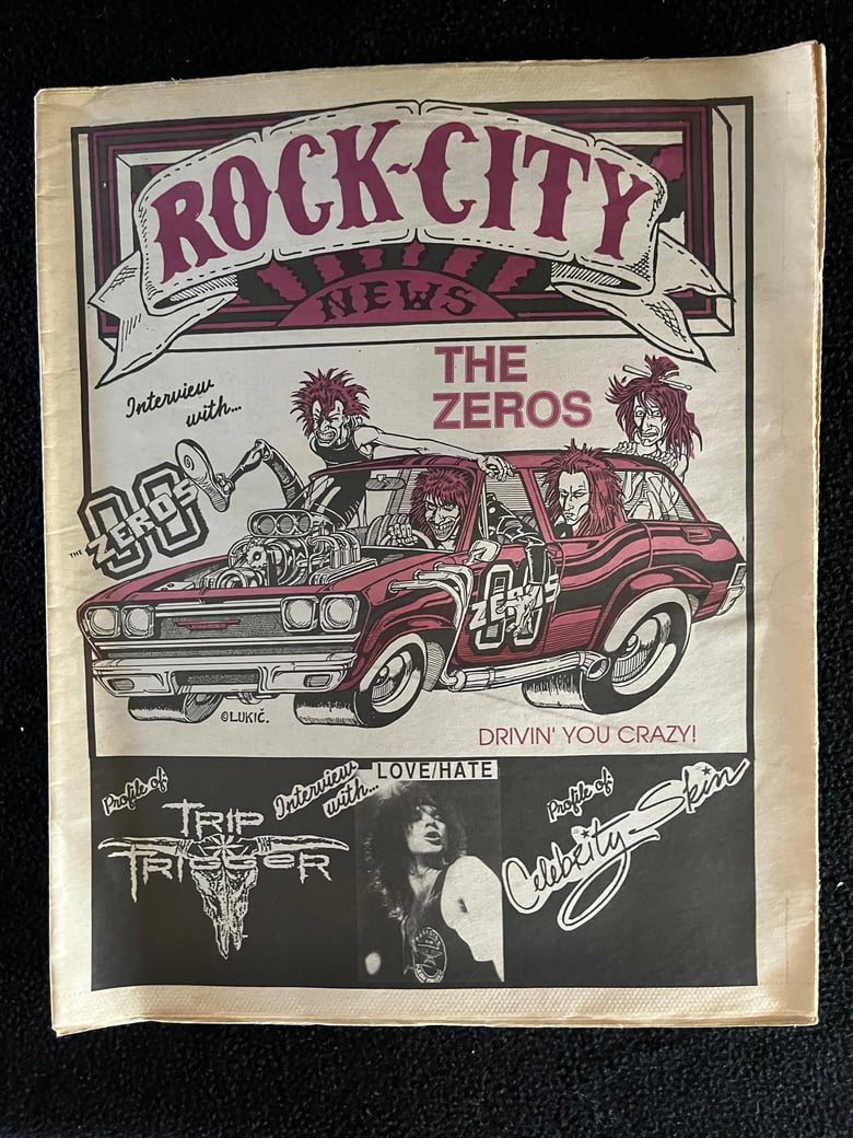 Image of ROCK CITY NEWS Magazine (1988) The Zeros, Tuff, Sweet Savage, Taz, Pretty Boy Floyd & More