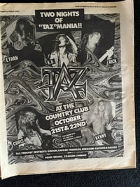 Image 5 of ROCK CITY NEWS Magazine (1988) The Zeros, Tuff, Sweet Savage, Taz, Pretty Boy Floyd & More