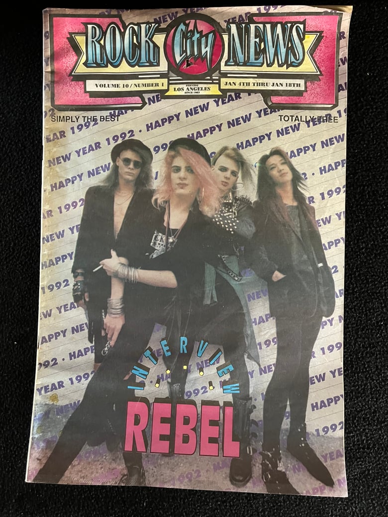 Image of ROCK CITY NEWS Magazine, Rebel, Kix, Blackboard Jungle, Imagine World Peace & more