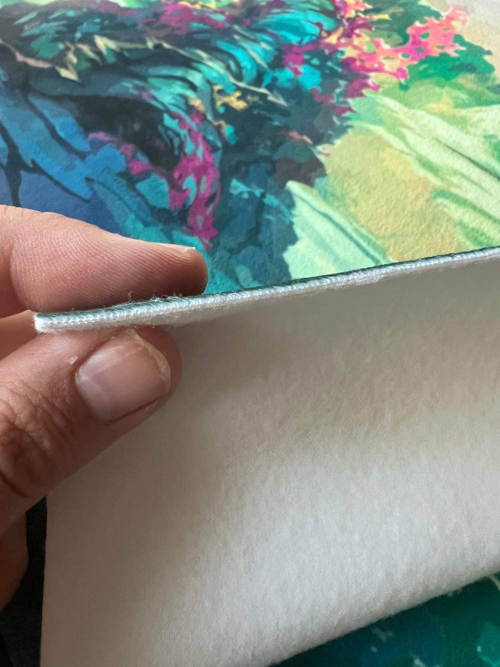 Image of Black Lake Custom Velvet Fabric