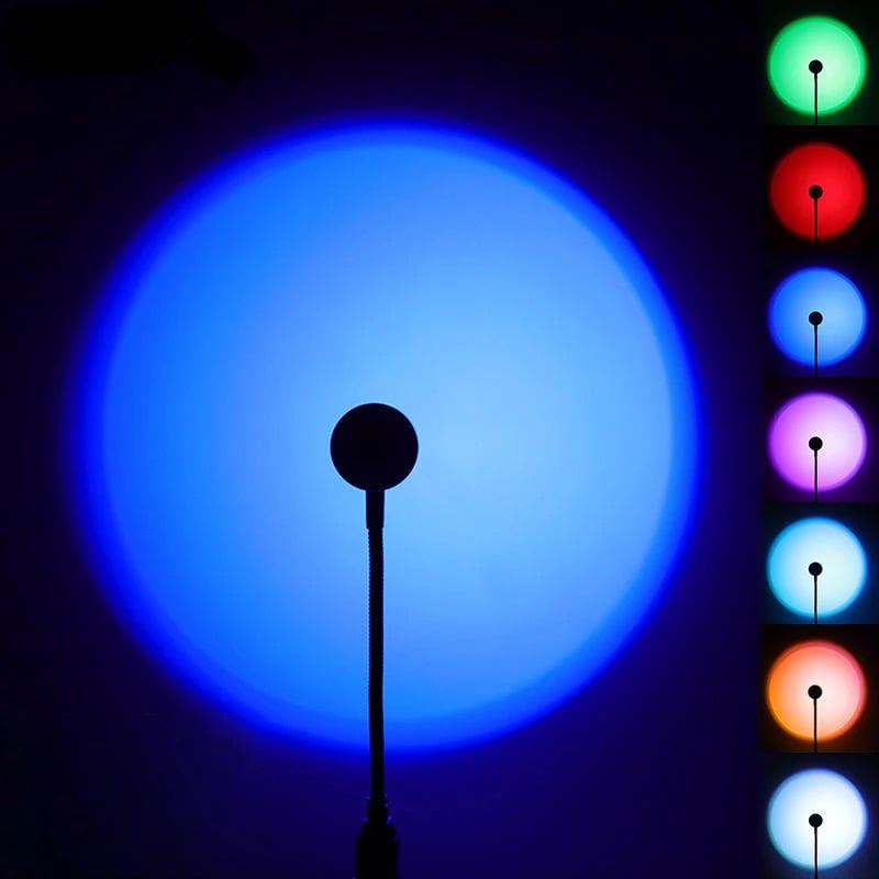 Image of 7 color sunset lamp