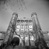 "Justice Marshall Surveys Old Main"