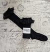Wide Black Embroidered Lace OTKs