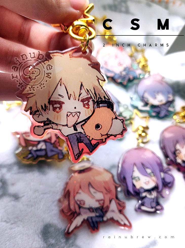 Various Anime, 2 inch charm