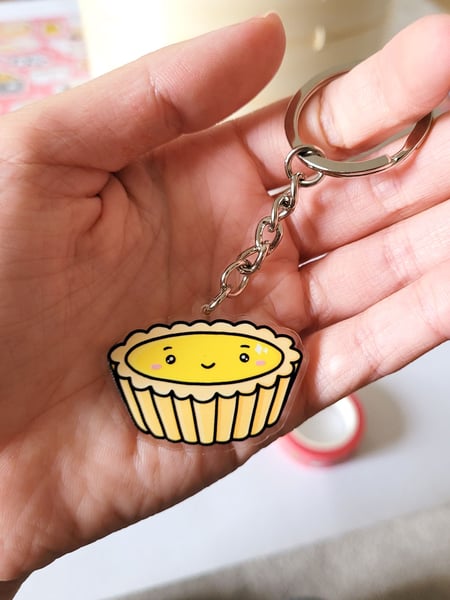 Image of Egg Tart Key Ring