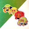 Squiddy Bean Agent Stickers