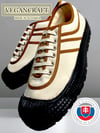 VEGANCRAFT natural canvas plimsoll sneaker shoes + shipping  