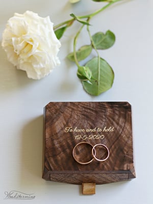 Image of Wedding ring box - ring bearer box