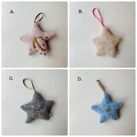 Image 2 of Sequin Star Christmas Tree Decoration