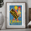 Cadbury - Köstlich Salzig | Sim | 1956 | Vintage Ads | Wall Art Print | Vintage Poster