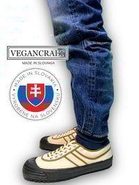 Image 2 of VEGANCRAFT hiker natural canvas sneaker shoes made in Slovakia 