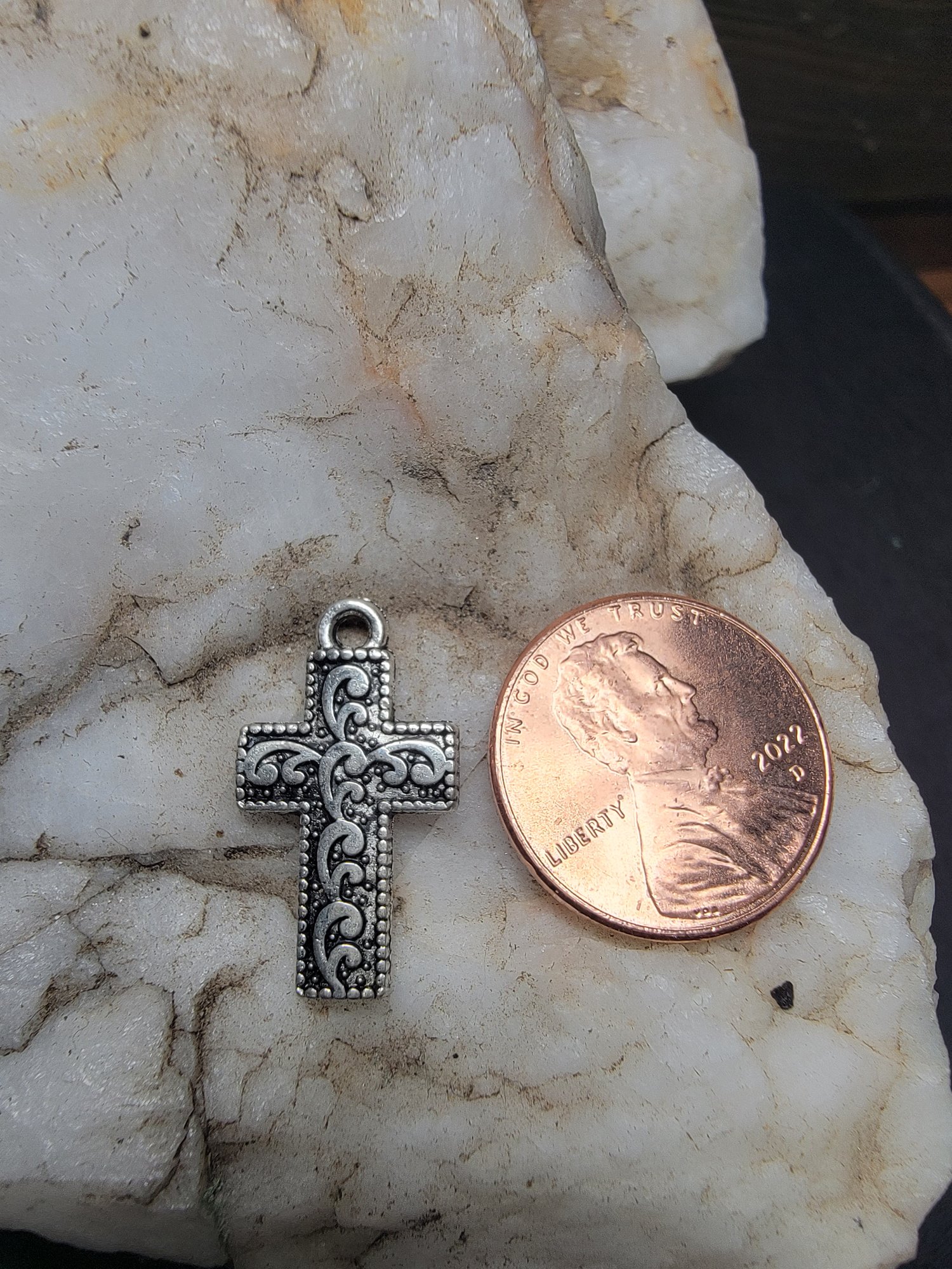 Cross Western Style Charm