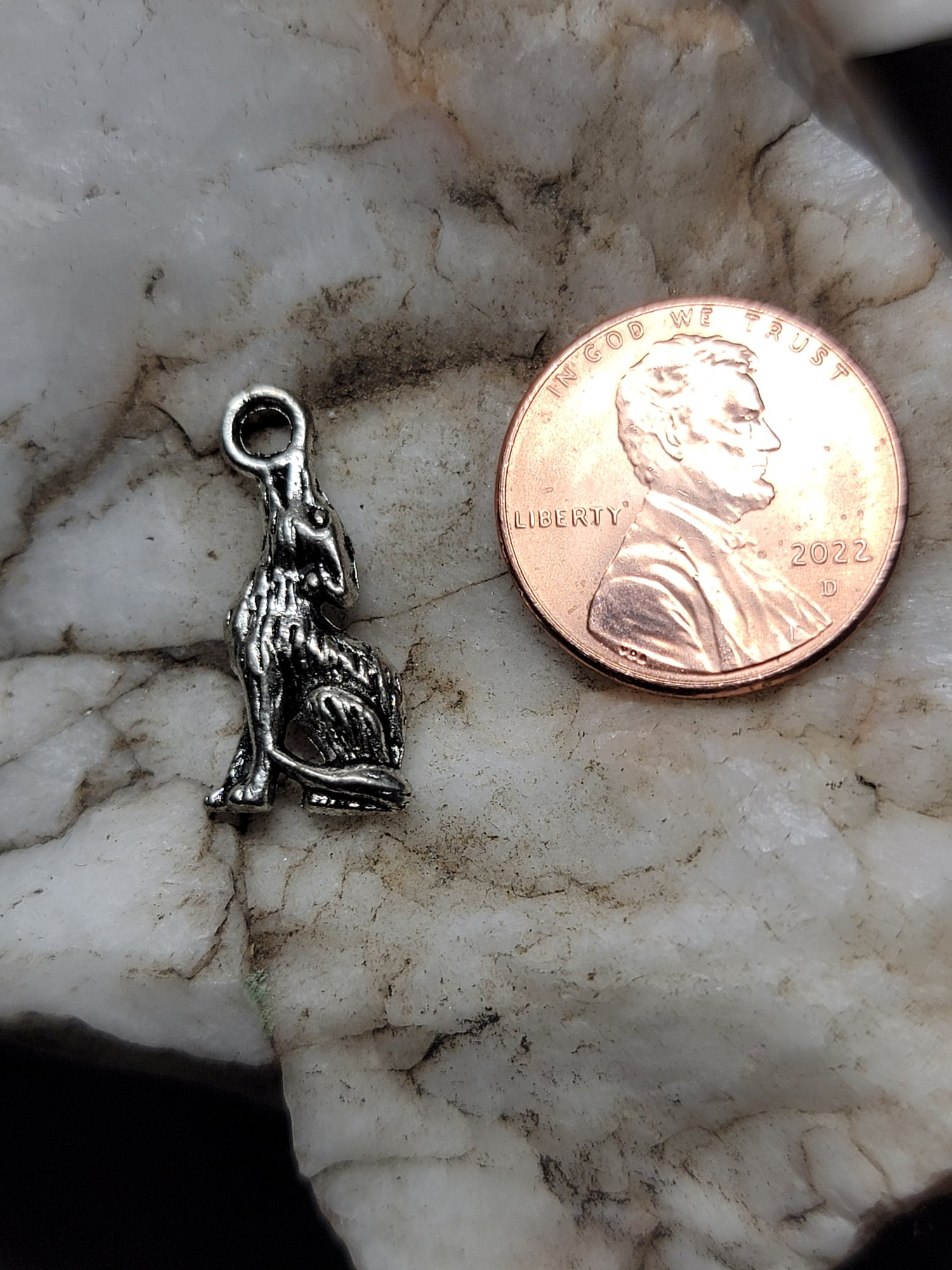 Howling Wolf Charm