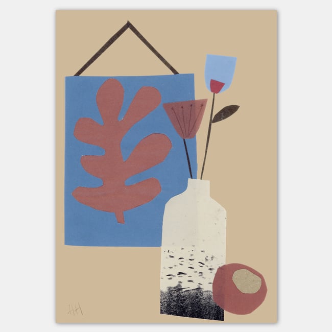 Autumn Conker & Vase Giclée Print