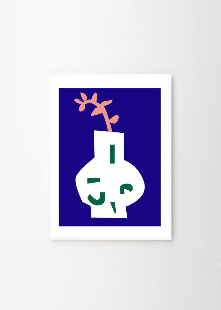 Image of 'Vase' framed art print by Helena Ravenne