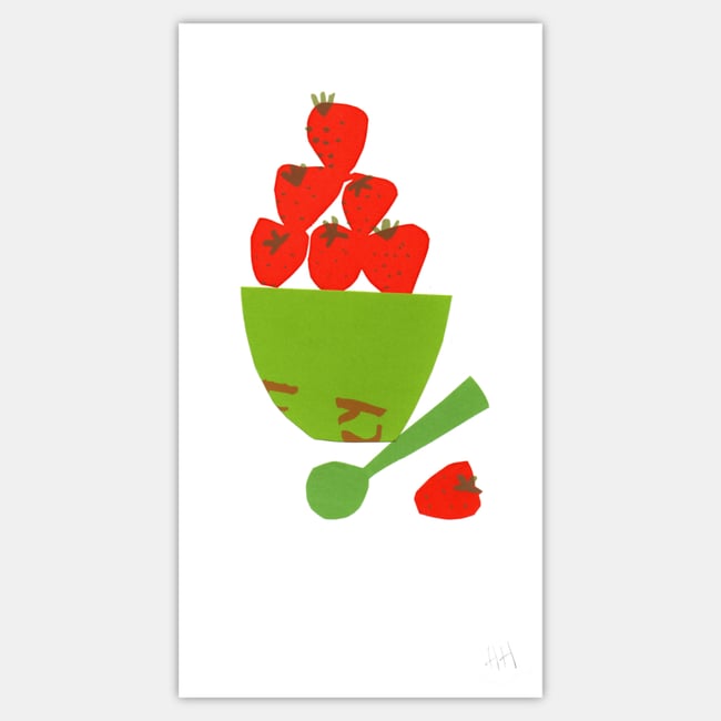 'Pick Your Own' Strawberries Giclée Print