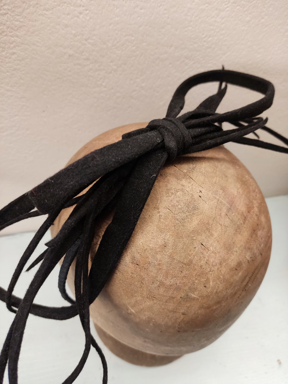 Image of Fascinator fiocco nero