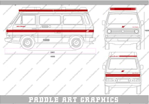 Image of VW T25 T3 Autosleeper Camper Graphics Kit