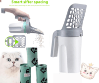 Integrated Cat Litter Shovel