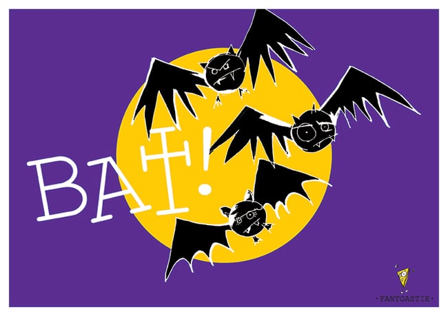 What We Do in the Shadows 'BAT!' - Fantoastie Official Print by Jen Allen