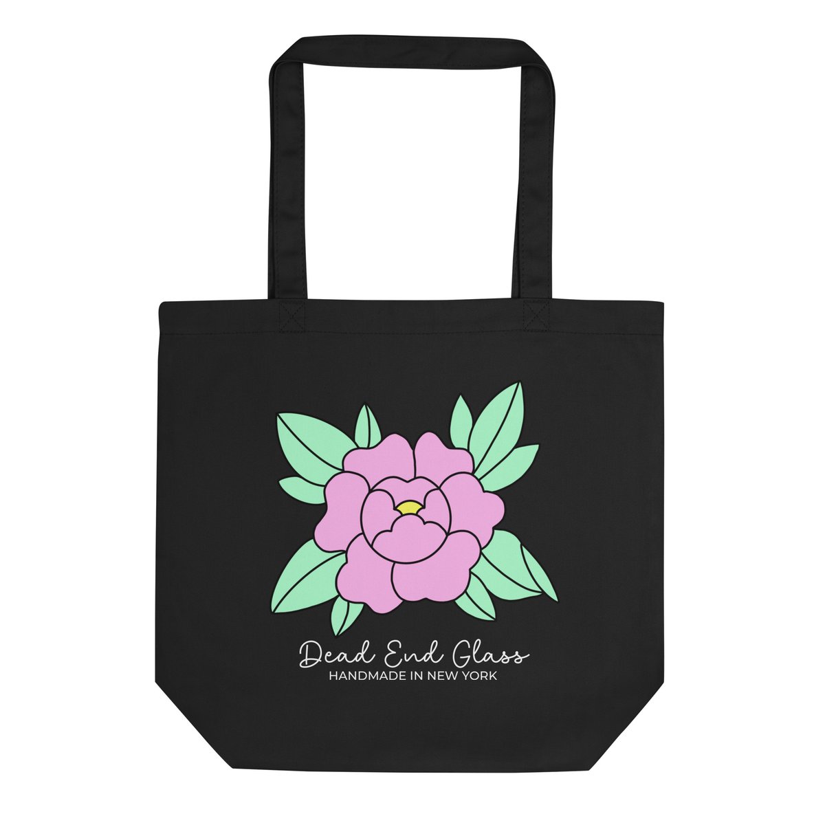 Pink Peony Tote Bag | Dead End Glass Pink Peony Tote Bag | Dead End Glass