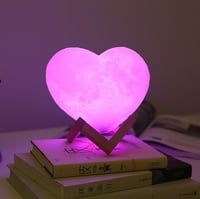 3D Moon Heart Lamp
