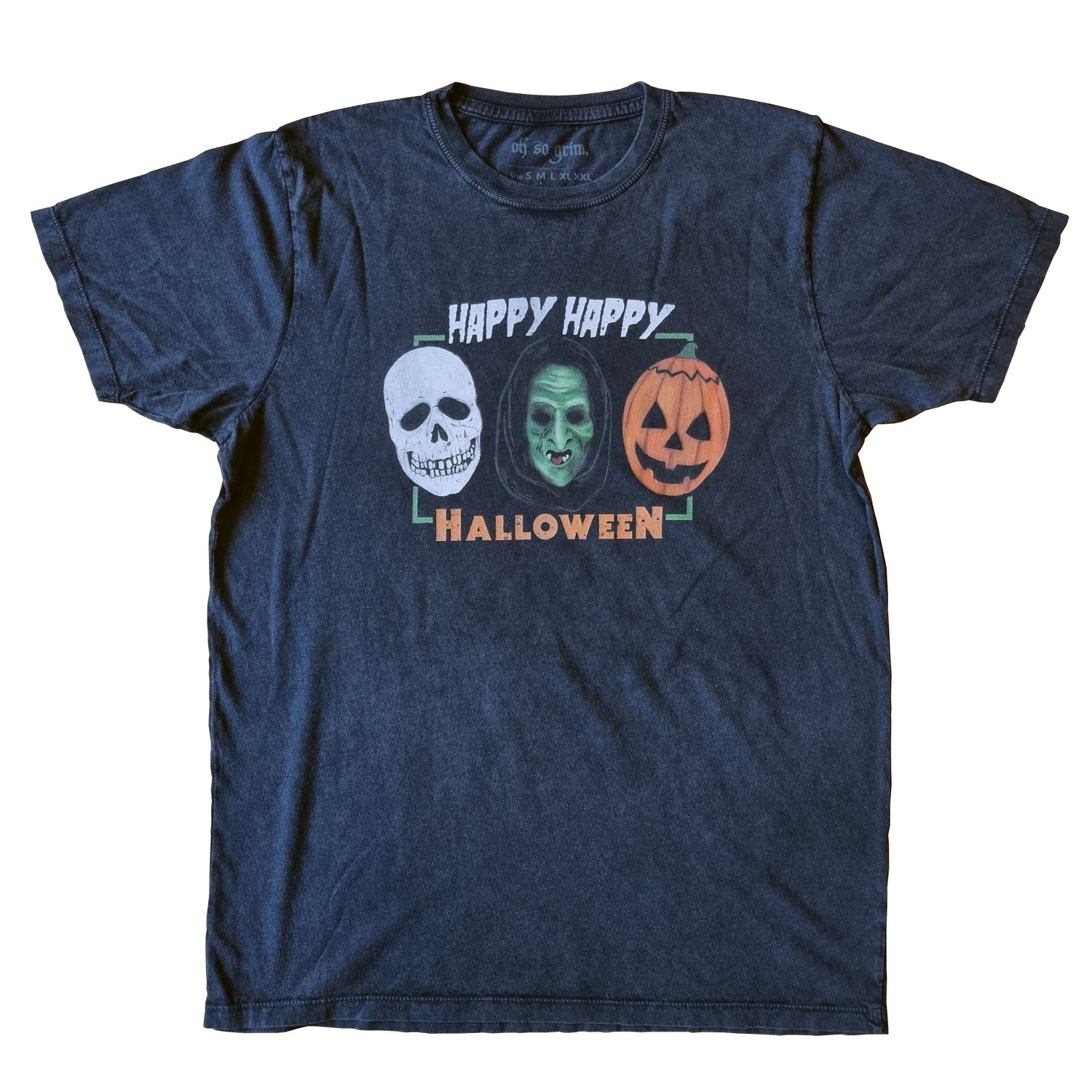 Image of Happy Happy Halloween Stone Wash T-Shirt