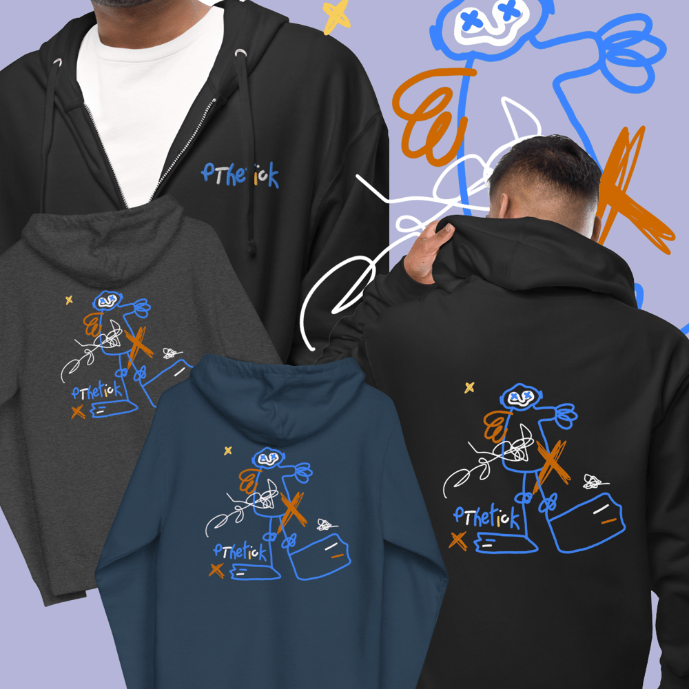 Image of PThetick Fleece Zip Up Hoodie