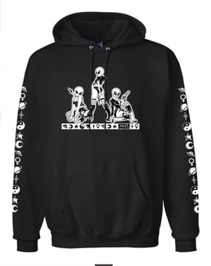 Alien Babe Trifecta Hoodie in BLACK