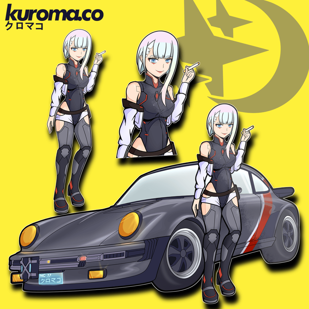 Lucy Edgerunners x Silverhand Porsche 911