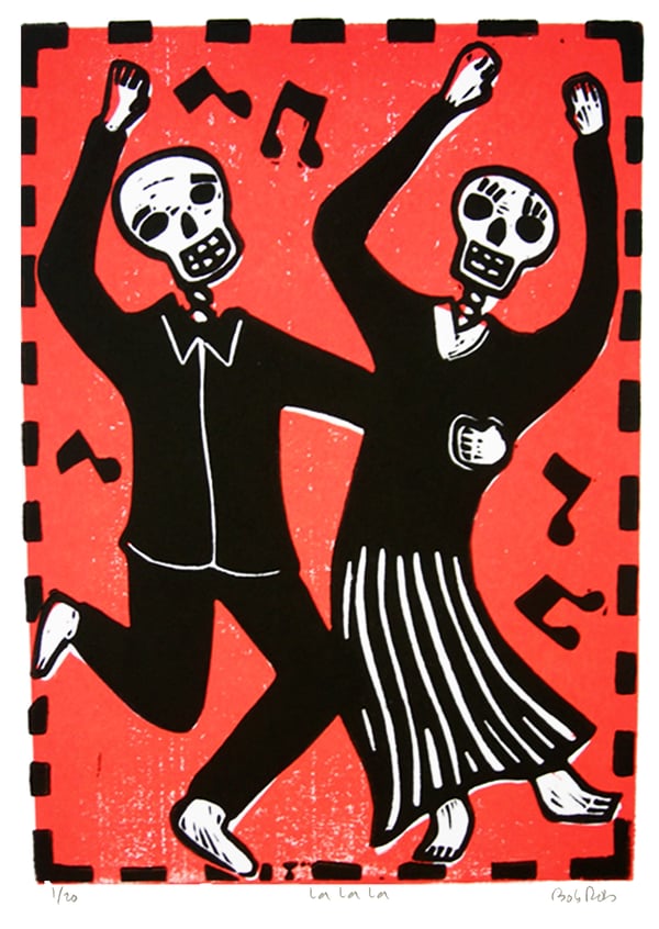 Image of La La La (Linocut)