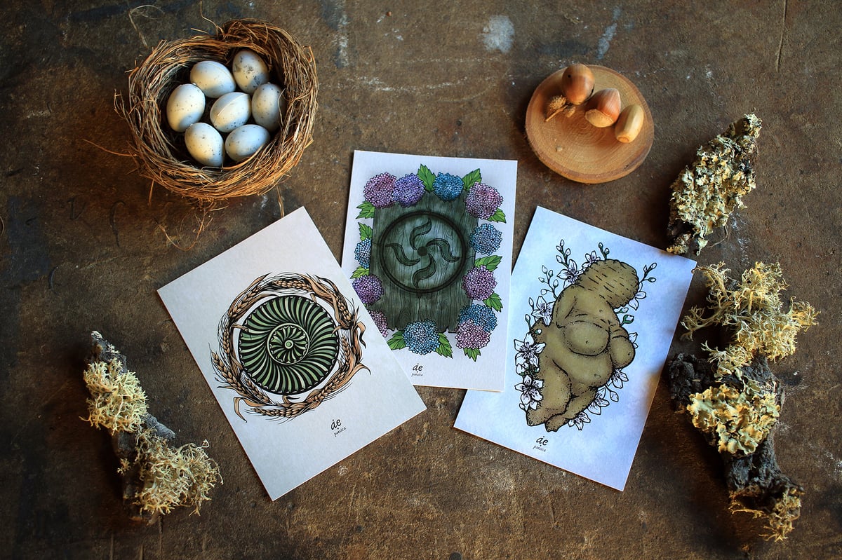 Image of Pack postcards: Pagan symbols