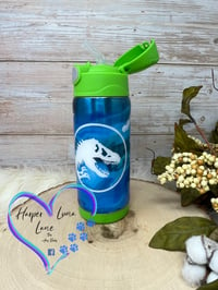 Image 1 of 12oz Dinosaur Sippy Tumbler