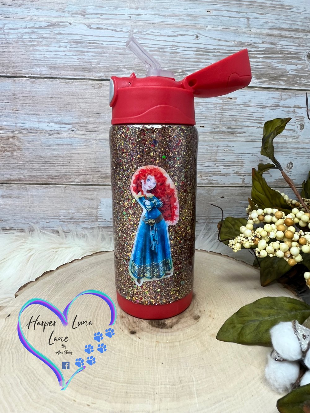 Image of 12 oz Red Merida Sippy Cup