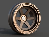 Image 1 of 1/64 scale LD97 T6 wheels 9mm dia