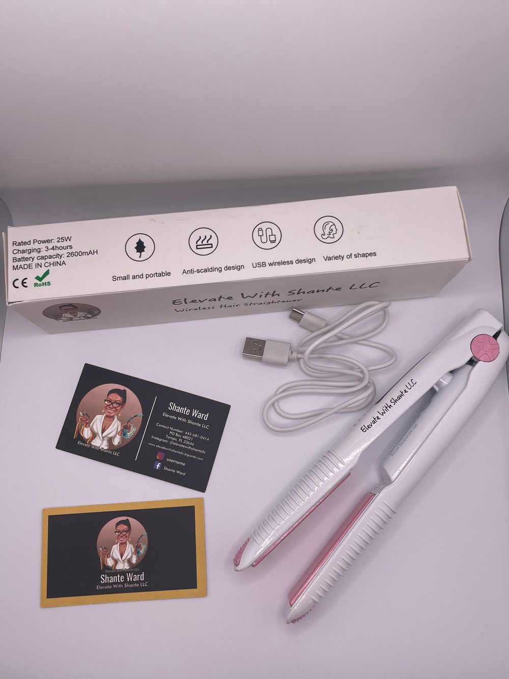 Image of The Elevate Wireless Hair Straightener 