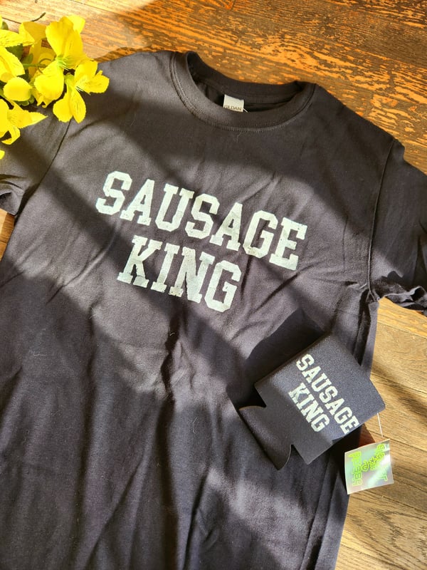 Image of Sausage King Tee and Koozie