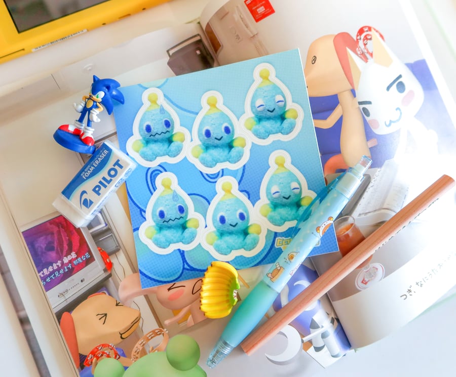 Image of Chao sticker sheet 