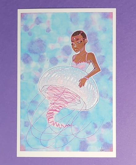 Image of Jellyfish Mermaid - 4x6 Print
