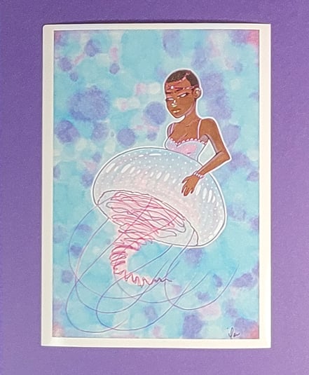 Image of Jellyfish Mermaid - 5x7 Print