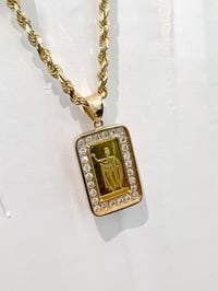 Image 2 of 24K solid gold vintage Diamond rare king Kamehameha Hawaiian necklace 