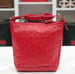 Image of Vtg. Gucci Red Ostrich Crossbody Bag