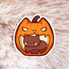 Pumpkin Cat Sticker