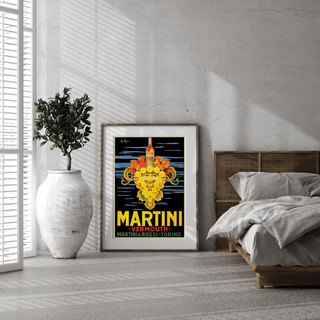 Martini Vermouth | Jan Marco | 1950 | Vintage Ads | Wall Art Print | Vintage Poster