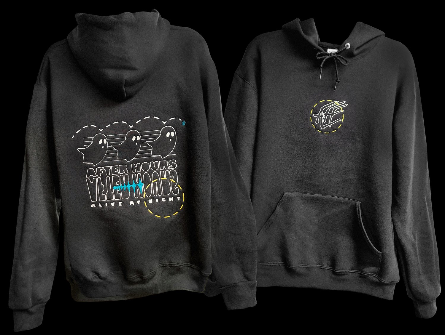 Alive At Night - Embroidered Hoodie